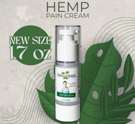 Valencia Lifestyle Hemp Pain Cream and Free VL Digital Download Book!